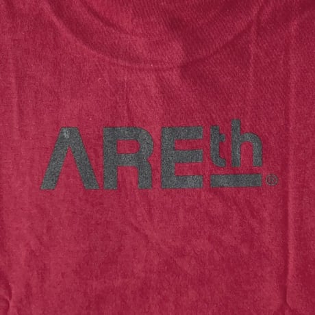 AREth s/s T-shirts 25SUMMER logo BURGUNDY