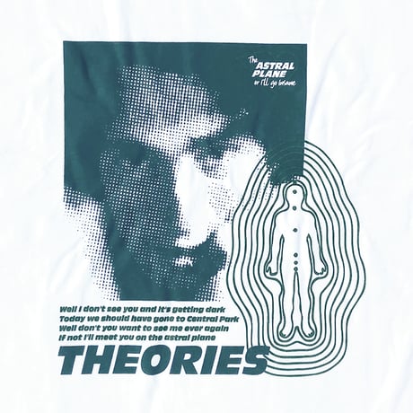 Theories l/s T-shirts 25HOLIDAY astral plane WHITE セオリーズ ロングスリーブTシャツ 長袖