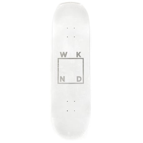 WKND deck 25HOLIDAY team logo board LIGHT.GREY/SILVER 9"PS ウィークエンド スケートボード デッキ