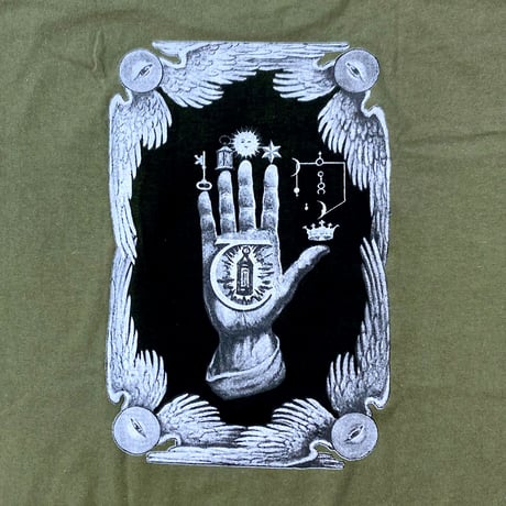Theories s/s T-shirts 24HOLIDAY hand of theories OLIVE セオリーズ Tシャツ 半袖