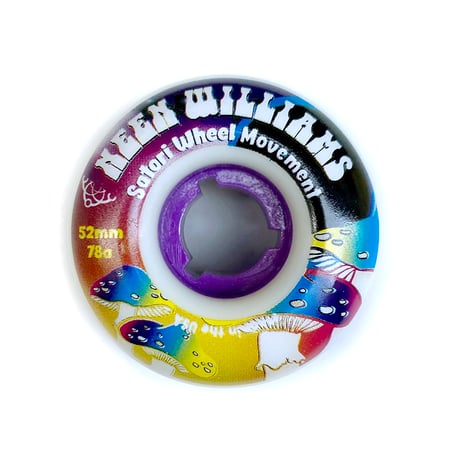 satori soft wheel Neen Williams mashroom 52mm 78A  サトリ スケートボード ソフト ウィール