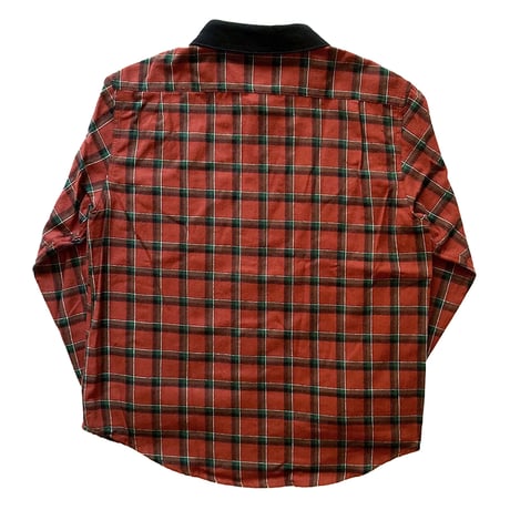 theories l/s shirts 23FALL cascadia cord collar flannel shirts BRICK