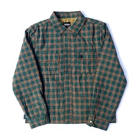 theories jacket 25FALL lantern quilted flannel GREEN