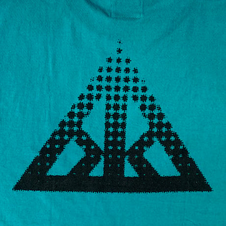 KAONKA s/s T-shirts 25SUMMER DOT-trigonium logo APPLE.GREEN/BLACK