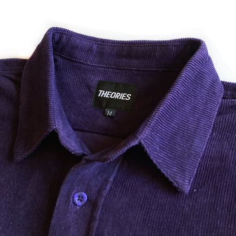 theories l/s shirts 22HOLIDAY winston corduroy utility shirts EGG.PLANT