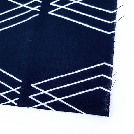 Color communications 手拭い 25SUMMER 3D diamonds pattern DARK.NAVY