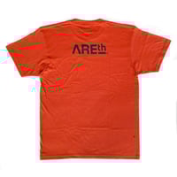 AREth s/s T-shirts 24SUMMER logo SUNSET.ORANGE