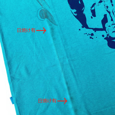 livity dead stock hemp s/s T-shirts trumpet TURQUOISE(日焼けアリ)