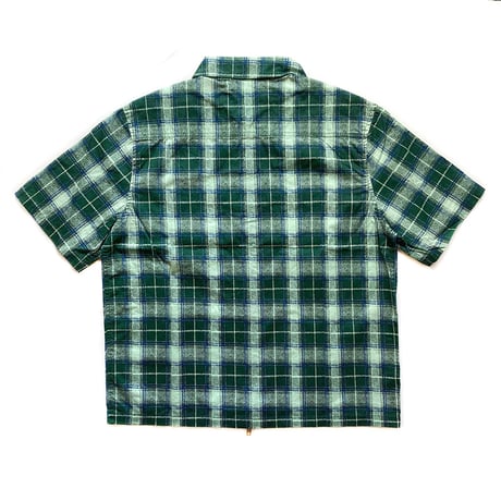 wknd s/s shirts 23SUMMER wilson zip shirts GREEN