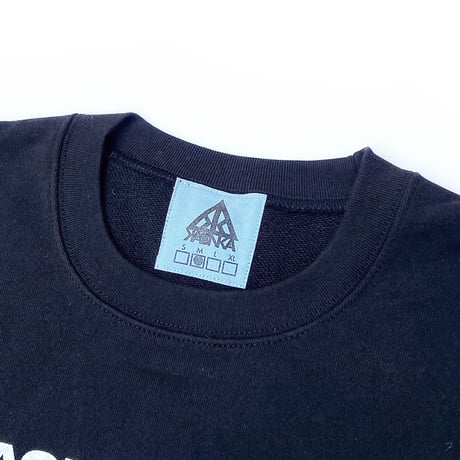 KAONKA crew neck sweat 25LATE SUMMER kaonka fam BLACK