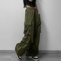 ドローストリングウエストカーゴパンツ