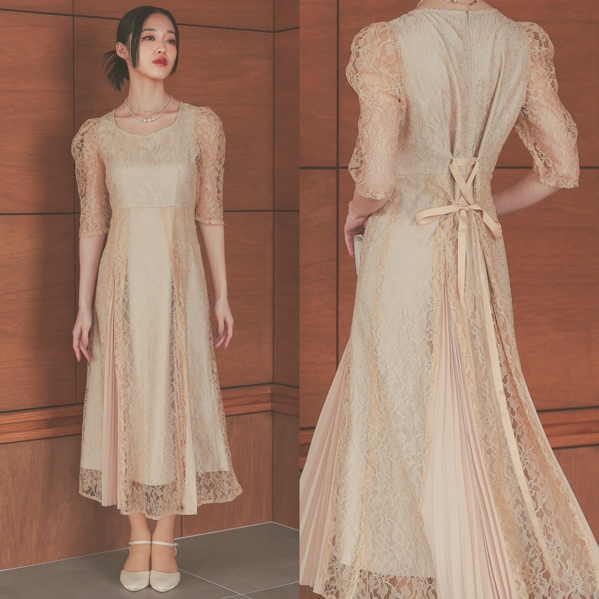 プリーツ切替えスタイリッシュドレス | ZORVA