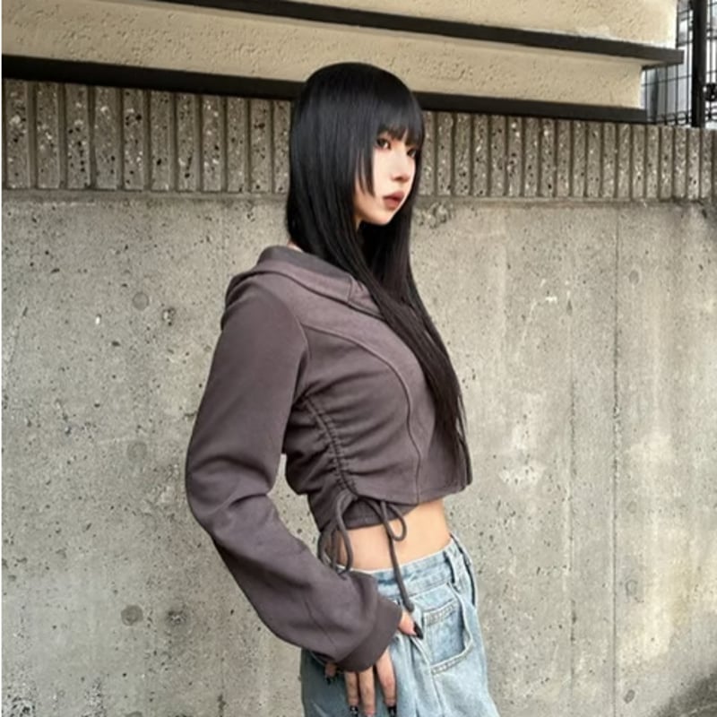 サイドドロストZIPパーカー・キャミセット | ZORVA