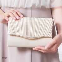 ラメプリーツパーティーバッグ