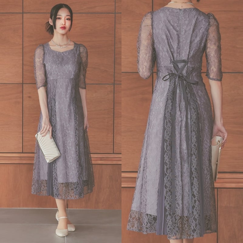 定価57200円 45R リネンバスクのセイルプルドレス 日本製 フリーサイズ プリーツ切替えスタイリッシュドレス | ZORVA