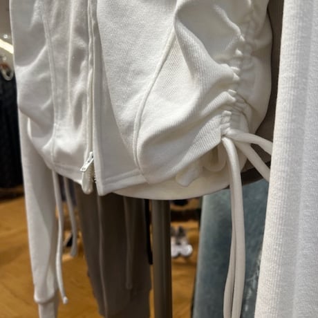 サイドドロストZIPパーカー・キャミセット