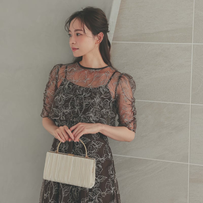 ボレロセットアップ刺繍ドレス | ZORVA