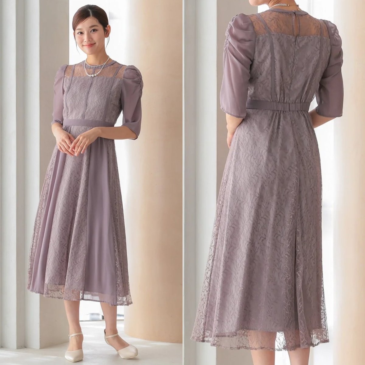 シフォン切り替えスタイルアップドレス | ZORVA シフォン切り替えスタイルアップドレス | ZORVA
