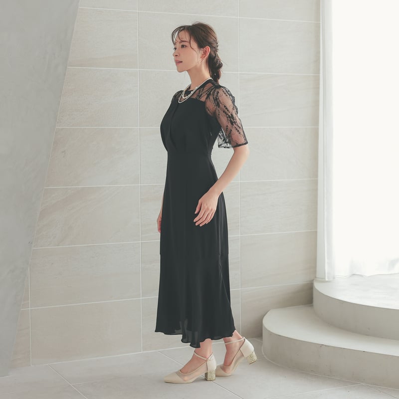 スタンダードドレス　ブラック　M スタイリッシュマーメイドドレス | ZORVA