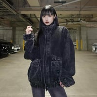 ブラックデニムジャケット