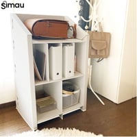 ダンボール家具　ランドセルラック(ホワイト)　W58×H100×D37cm