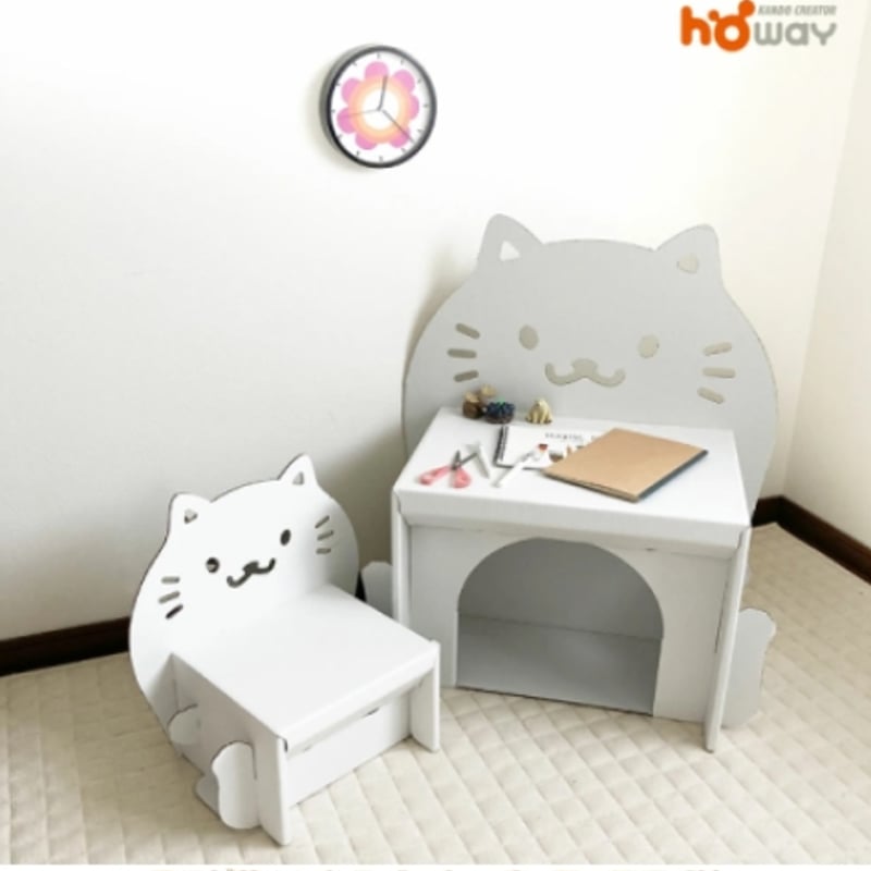 ダンボール家具 Nekoデスク&チェア | モロフジダンボール
