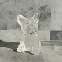 384.クリアクオーツⅹドッグ【天然石・鉱物・パワーストーン】