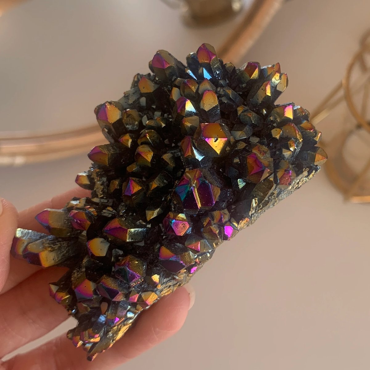 52.チタニウムレインボークォーツ【天然石・鉱物