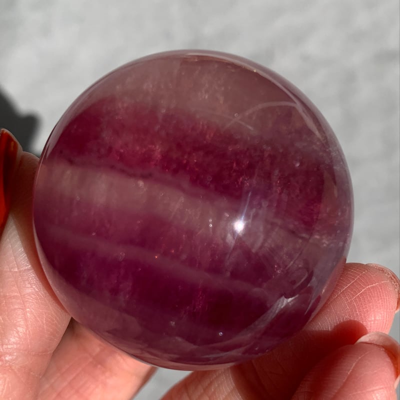 176.パープルフローライトスフィア【天然石・鉱物・パワーストーン