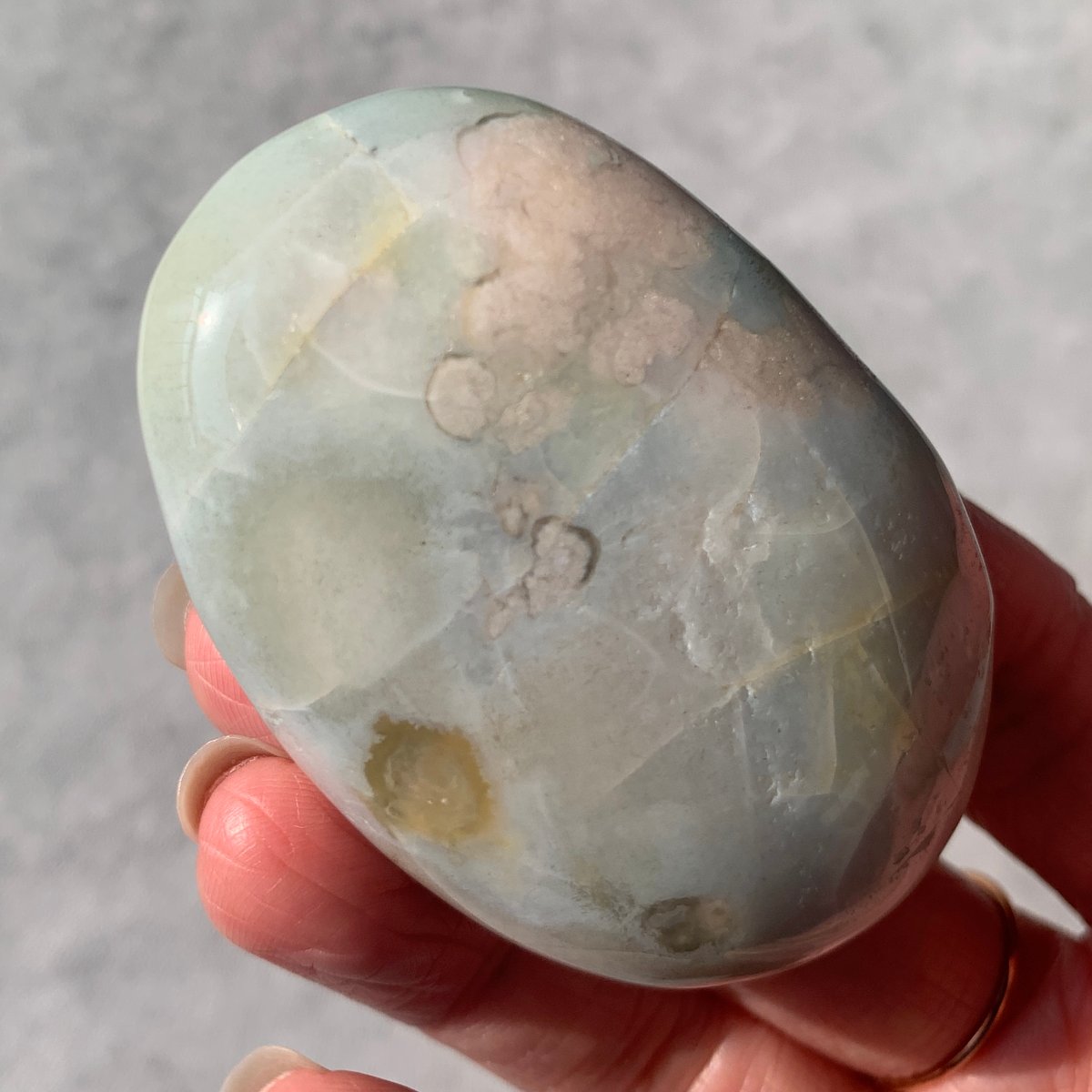 112.フラワーアゲート パーム【天然石・鉱物・パワーストーン