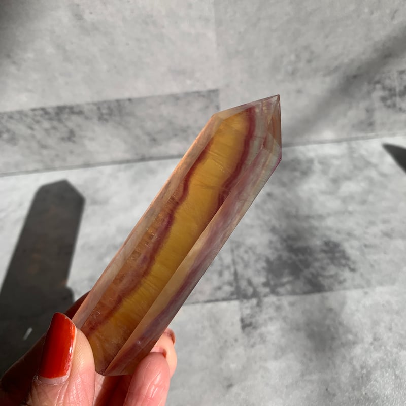 フローライトダイヤモンドキャンデーフローライトスタンド付き