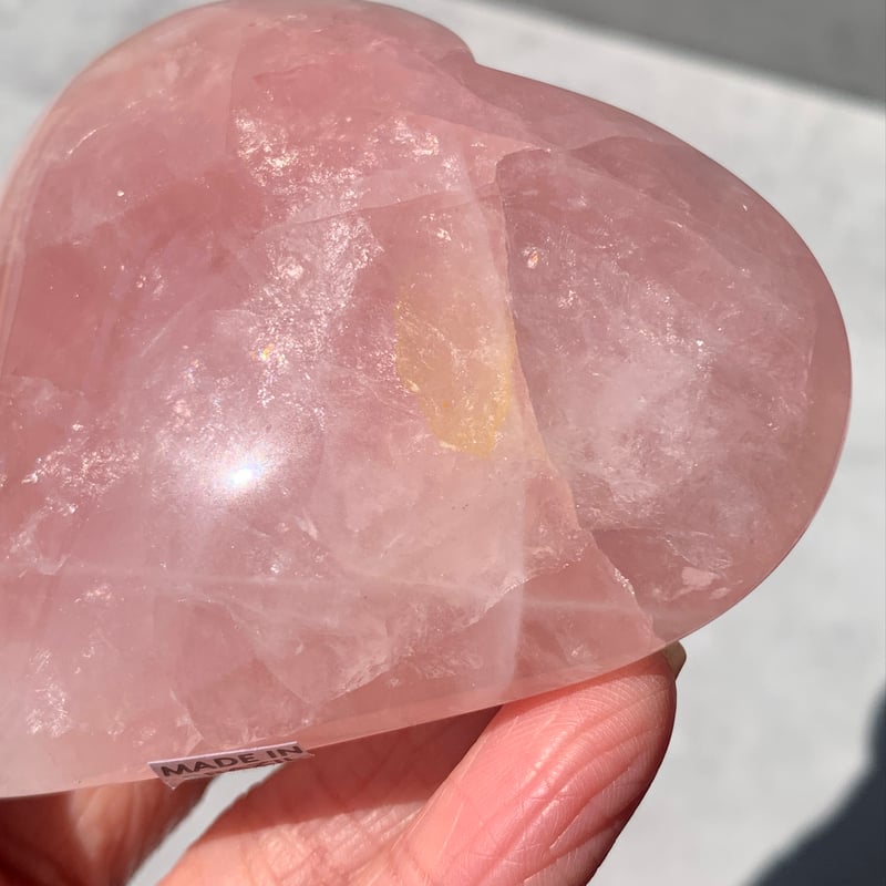 183.ローズクォーツ ハート【天然石・鉱物・パワーストーン】 | mool stone