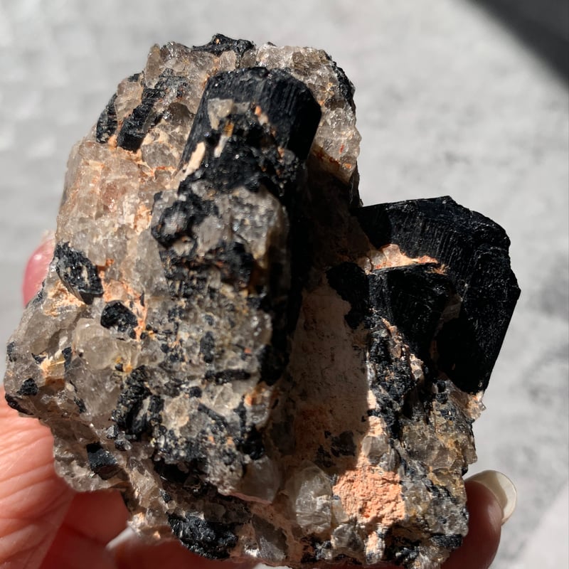 4.母岩付きブラックトルマリン【天然石・鉱物・パワーストーン