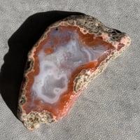 143.メキシカンクレイジーレースアゲート　ミニスラブ【天然石・鉱物・パワーストーン】