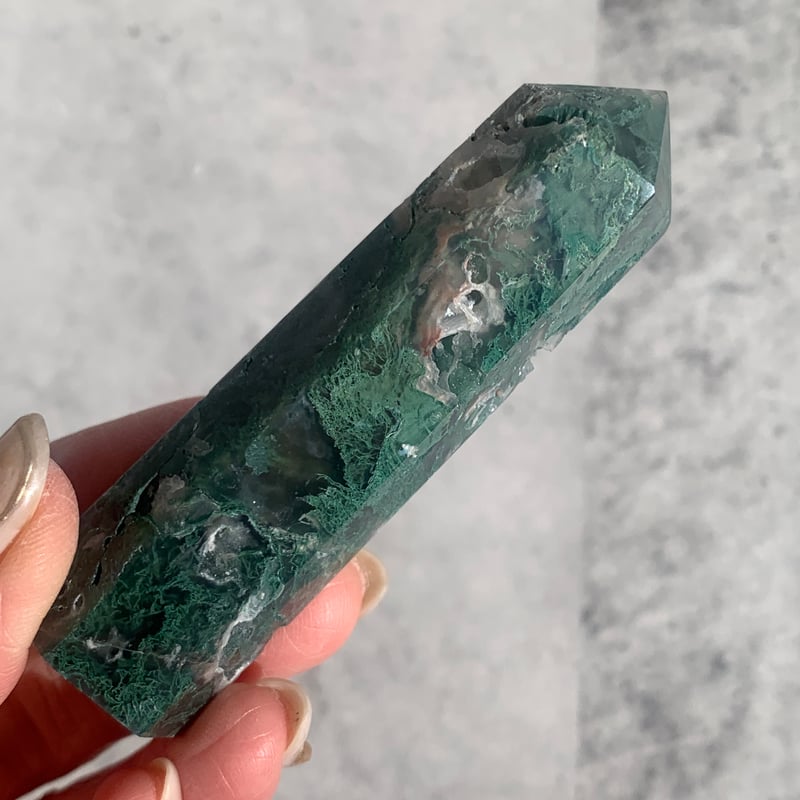 モスアゲート ボディ 特別 結晶ザクザク 天然石