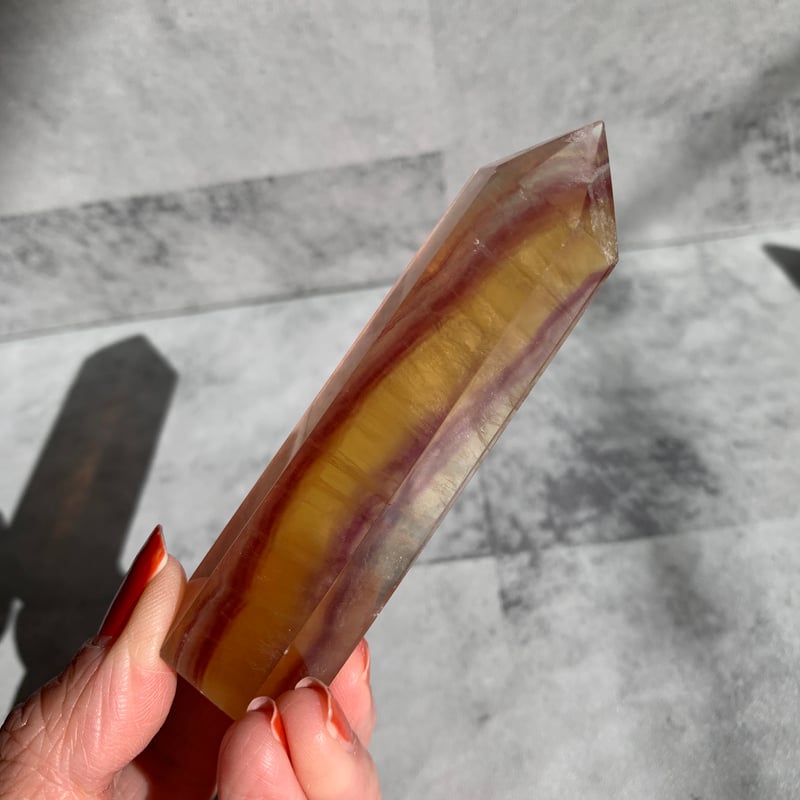 177.キャンディフローライトポイント【天然石・鉱物・パワーストーン  