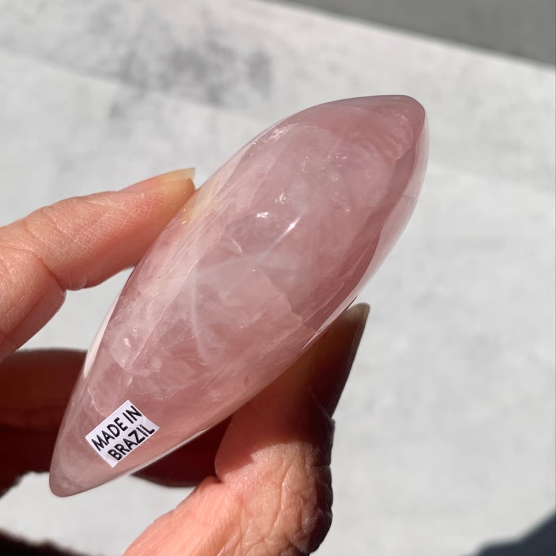 183.ローズクォーツ ハート【天然石・鉱物・パワーストーン】 | mool stone