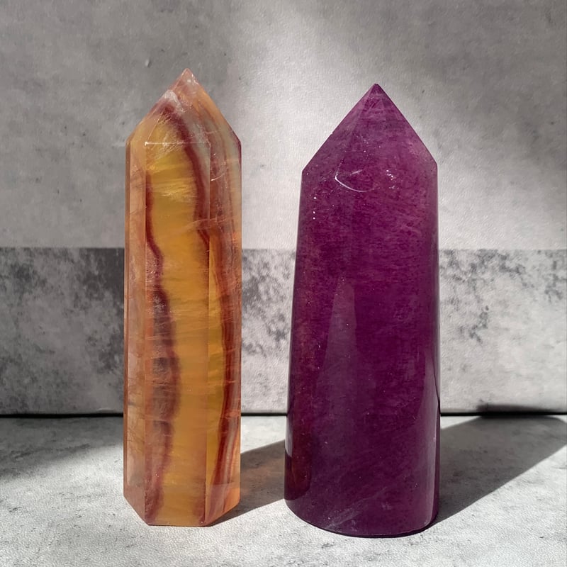 フローライトダイヤモンドキャンデーフローライトスタンド付き