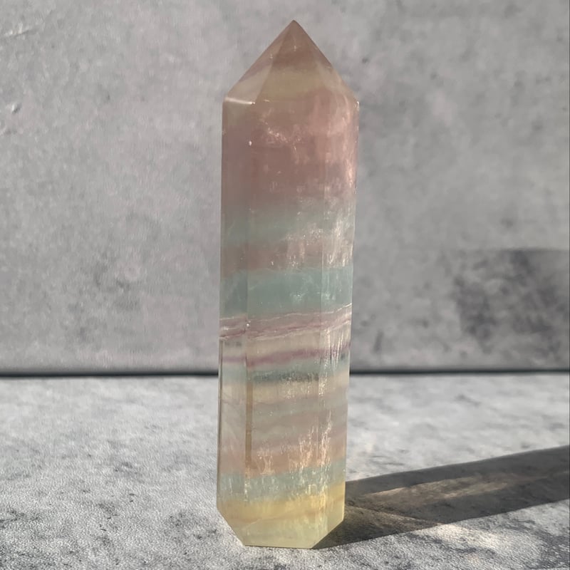 フローライトダイヤモンドキャンデーフローライトスタンド付き