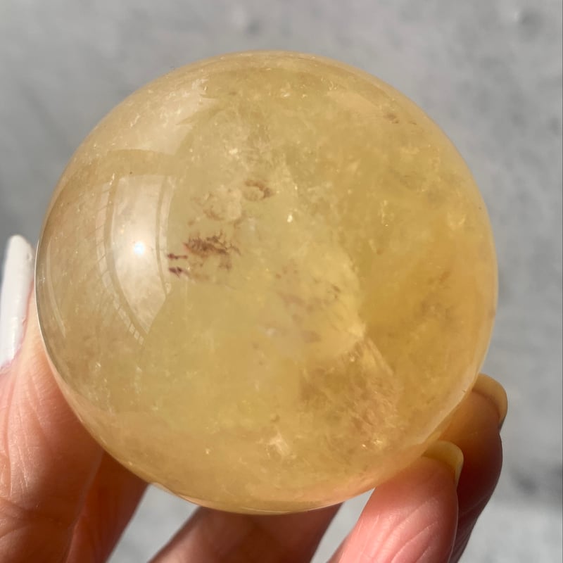 134.イエローフローライトスフィア【天然石・鉱物