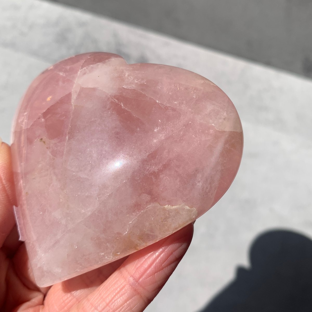 183.ローズクォーツ ハート【天然石・鉱物・パワーストーン】 | mool stone