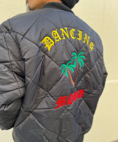 DANCING MOOD"NYLON QUILTED FLIGHT JACKET"