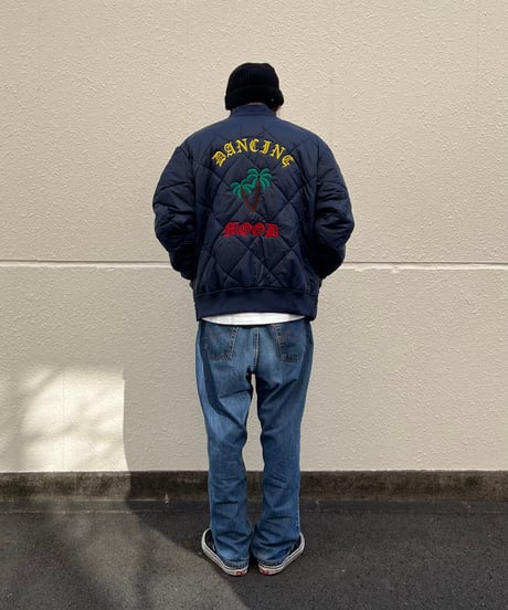 DANCING MOOD"NYLON QUILTED FLIGHT JACKET"