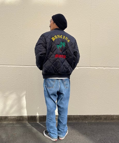 DANCING MOOD"NYLON QUILTED FLIGHT JACKET"