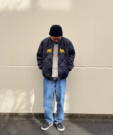 DANCING MOOD"NYLON QUILTED FLIGHT JACKET"
