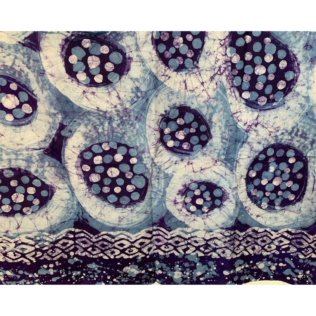 バティック額　ろうけつ染め　ドイツ染色家　ハンドペイント バティック額 ろうけつ染め ドイツ染色家 ハンドペイント