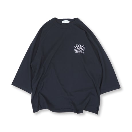 Relax fit Script Logo Raglan Sleeve Tee NAVY