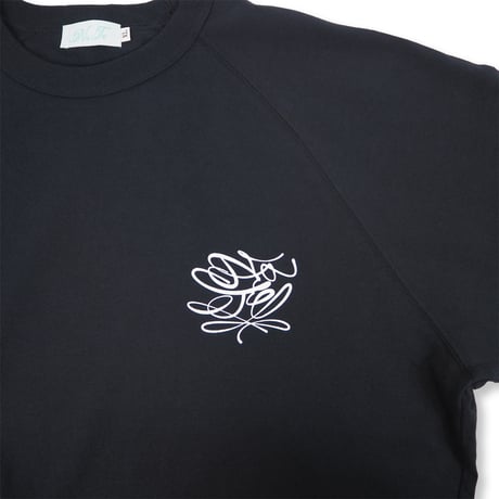 Relax fit Script Logo Raglan Sleeve Tee NAVY