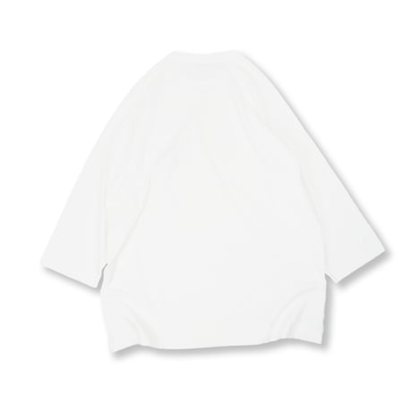 Relax fit Script Logo Raglan Sleeve Tee WHITE