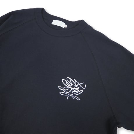 Relax fit Script Logo Raglan Sleeve Tee NAVY
